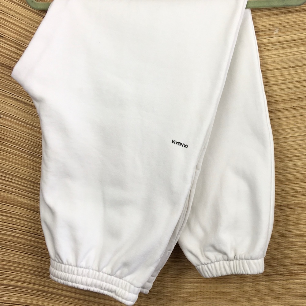 PANGAIA x Lorraine Schwartz Collab Unisex White Sweet Pants Size M - Picture 7 of 12